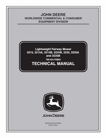 TM1534 John Deere 3215, 3215A, 3215B, 3225B, 3235, 3235A and 3235B mower technical manual (TM1534)