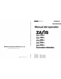 Hitachi ZAXIS 120-5, 160-5, 200-5, 240-5, 330-5 excavator pdf operator's manual ES - Hitachi manuals - HITACHI-ESMDAKLA22