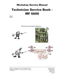 Manual de servicio del taller del tractor Massey Ferguson MF 5600 Series - Massey Ferguson manuales - MF-7060240M3