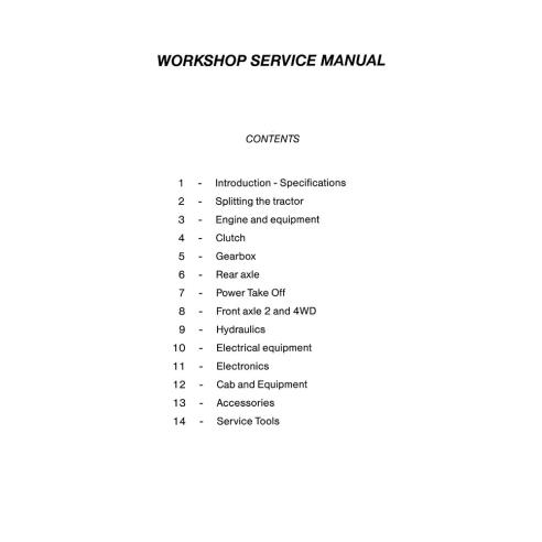 Manual de serviço de oficina para tratores Massey Ferguson 6110, 6120, 6130, 6140, 6150, 6160, 6170, 6180, 6190 - Massey Ferg...