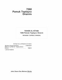 TM102080-TR Manual técnico da colhedora de algodão John Deere 7260 TR (TM102080)