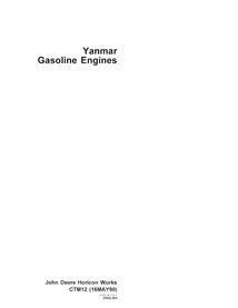 John Deere Yanmar Gasoline Engine engine pdf technical manual  - John Deere manuals - JD-CTM12-EN