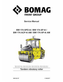 Manual de serviço em pdf do rolo vibratório BOMAG BW174 APO-4i - BOMAG manuais - BOMAG-00892307-SM-EN