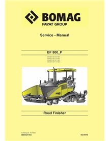 Manual de serviço em pdf da pavimentadora de rodas BOMAG BF800_P - BOMAG manuais - BOMAG-00892154-SM-EN