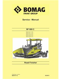 Manual de serviço em pdf da pavimentadora de rodas BOMAG BF800 C - BOMAG manuais - BOMAG-00891773-SM-EN