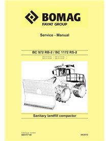 Manual de serviço em pdf do compactador de solo BOMAG BC972 RB-2, BC1172 RS-2 - BOMAG manuais - BOMAG-00891709-SM-EN