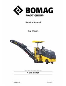 BOMAG BM500-15 cepilladora en frío pdf manual de servicio - BOMAG manuales - BOMAG-00891685-SM-EN