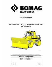 Manual de serviço em pdf do compactador de solo BOMAG BC672, BC772 RB-4, RS-4 - BOMAG manuais - BOMAG-00892584-SM-EN