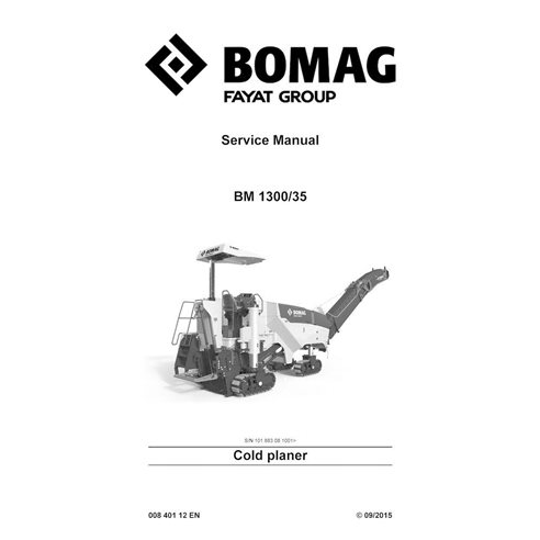 Manuel d'entretien pdf de la raboteuse à froid BOMAG BM1300-35 - BOMAG manuels - BOMAG-00840112EN-i15-SM-EN