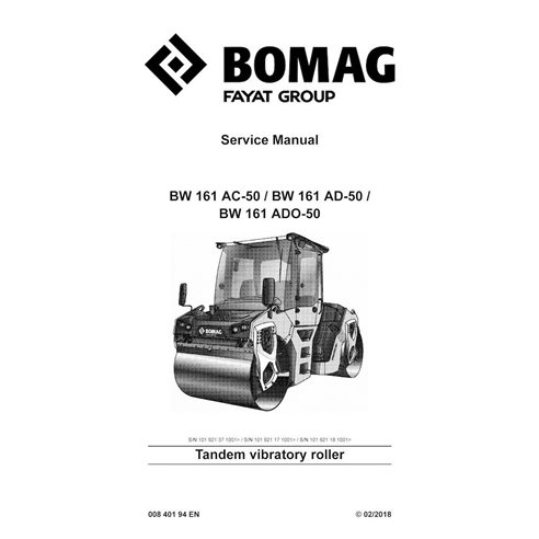 BOMAG-00840194EN-b18-SM BOMAG BW161 AC-50, BW161 AD-50, BW161 ADO-50 vibratory roller pdf service manual