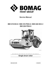 BOMAG BW219, BW226 DH-5, PDH-5 drum roller pdf service manual  - BOMAG manuals - BOMAG-00840250EN-e18-SM