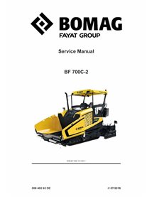 Manuel d'entretien pdf pour finisseur sur chenilles BOMAG BF700C-2 DE - BOMAG manuels - BOMAG-00840262DE-g18