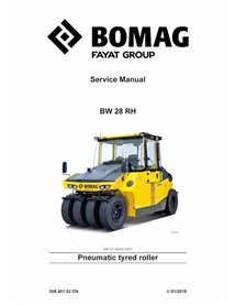 Manual de serviço em pdf do rolo pneumático BOMAG BW28 RH - BOMAG manuais - BOMAG-00840182EN-a18