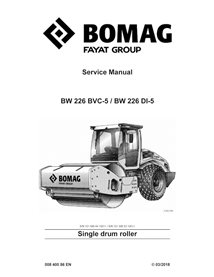 BOMAG BW226 BVC-5, BW226 DI-5 rodillo de un solo tambor manual de servicio en pdf - BOMAG manuales - BOMAG-00840086EN-c18