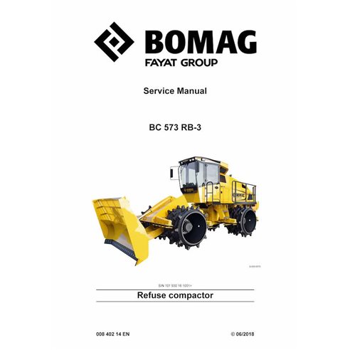 BOMAG BC573 RB-3 compactador pdf manual de servicio - BOMAG manuales - BOMAG-00840214EN-f18