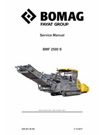 Manual de serviço em PDF da pavimentadora de esteiras BOMAG BMF2500 S - BOMAG manuais - BOMAG-00840148EN-k17