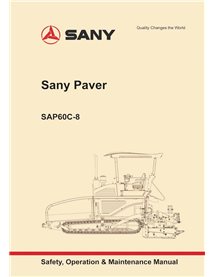 Sany SAP60C-8 tracked paver pdf operation and maintenance manual  - SANY manuals - SANY-SAP60C-8-OM-EN