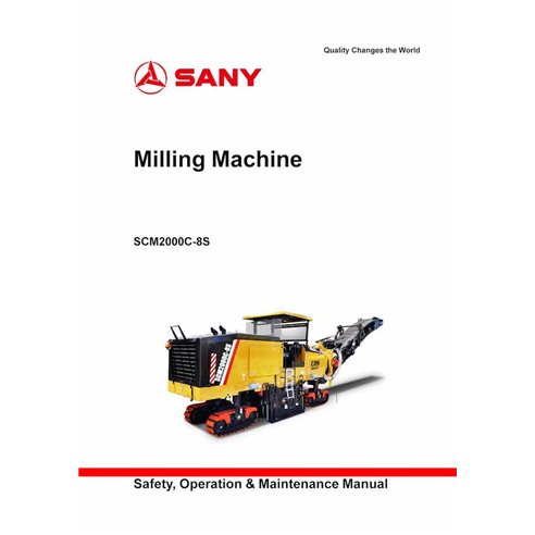 SANY-SCM2000C-OM Sany SCM2000C-8S milling machine pdf operation and maintenance manual