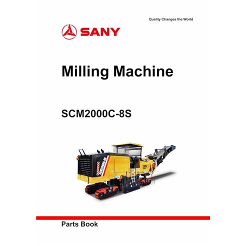 Fresadora Sany SCM2000C-8S catalogo de piezas pdf - Sany manuales - SANY-SCM2000C-PC