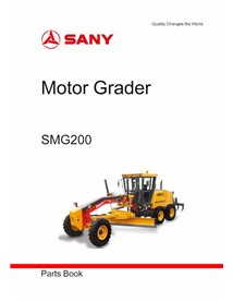 Catálogo de peças em pdf da motoniveladora Sany SMG200 - Sany manuais - SANY-SMG200-PC