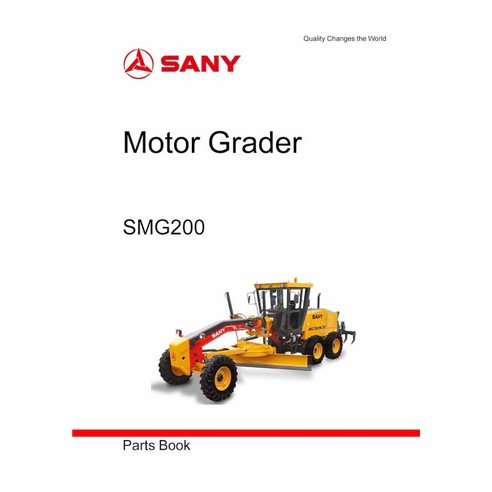 Catálogo de peças em pdf da motoniveladora Sany SMG200 - Sany manuais - SANY-SMG200-PC