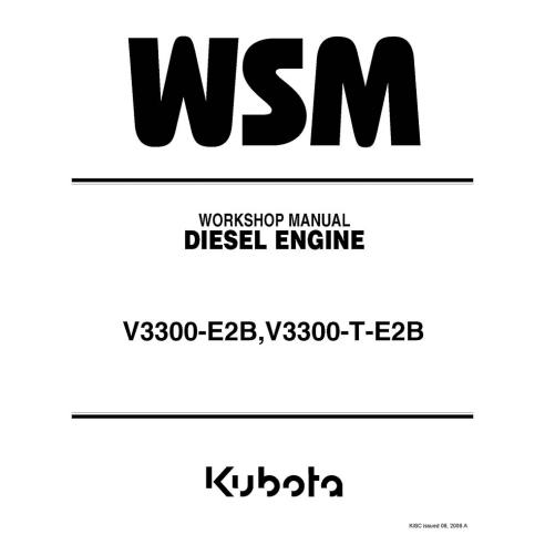 Kubota V3300-E2B, V3300-T-E2B diesel engine workshop manual - Kubota manuals