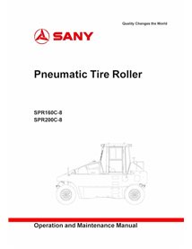 Sany SPR160C-8, SPR200C-8 pneumatic tire roller pdf operation and maintenance manual  - SANY manuals - SANY-SPR160-200-8-OM-EN