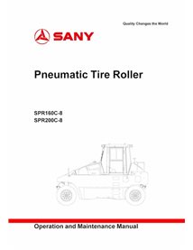 SANY-SPR160-200-8-OM Sany SPR160C-8, SPR200C-8 rouleau pneumatique pdf manuel d'utilisation et d'entretien