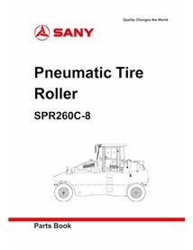 Catálogo de peças em pdf do rolo pneumático Sany SPR260C-8 - Sany manuais - SANY-SPR260C-8-PC