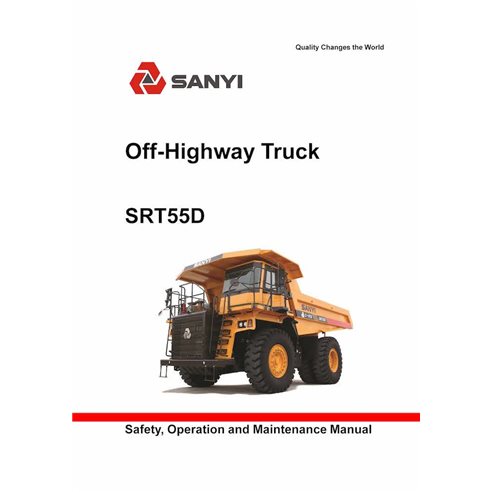 Manual de operação e manutenção em pdf do caminhão Sany SRT55D - Sany manuais - SANY-SRT55D-OM-EN