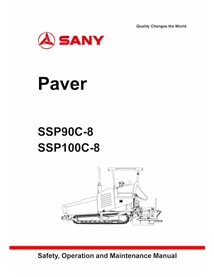 Manual de operación y mantenimiento en pdf de la pavimentadora sobre orugas Sany SSP90C-8, SSP100C-8 - Sany manuales - SANY-S...