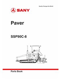 Catálogo de peças em pdf da pavimentadora de esteiras Sany SSP90C-8 - Sany manuais - SANY-SSP90C-8-PC