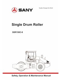 SANY-SSR150C-OM Manual de operação e manutenção em PDF do rolo compactador único Sany SSR150C-8