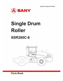 Catálogo de peças em pdf do rolo de tambor único Sany SSR260C-8 - Sany manuais - SANY-SSR260C-PC