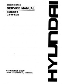 Kubota 03-M-E2B diesel engine service manual - Kubota manuals