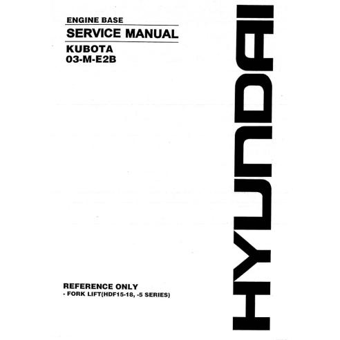 Manual de servicio del motor diesel Kubota 03-M-E2B - Kubota manuales - KUBOTA-6469E