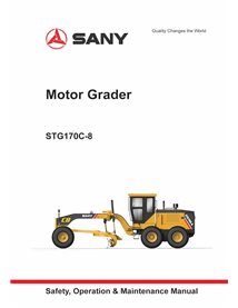 Sany STG170C-8 grader pdf operation and maintenance manual  - SANY manuals - SANY-STG170C-8-OM-EN