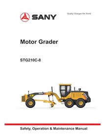 Manual de operação e manutenção em pdf da motoniveladora Sany STG210C-8 - Sany manuais - SANY-STG210C-8-OM-EN