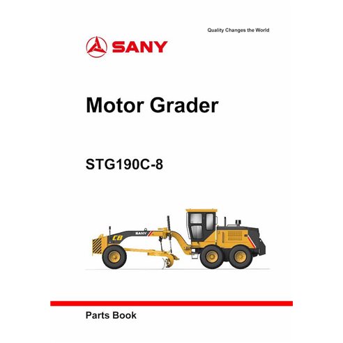 Catálogo de peças em pdf da motoniveladora Sany STG190C-8 - Sany manuais - SANY-STG190C-8-PC