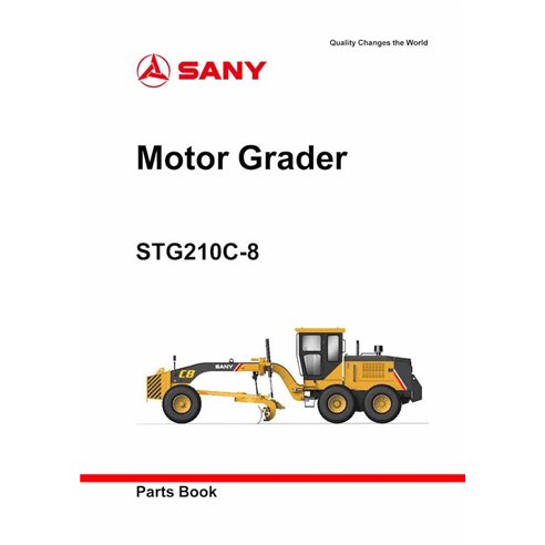 Catálogo de peças em pdf da motoniveladora Sany STG210C-8 - Sany manuais - SANY-STG210C-8-PC