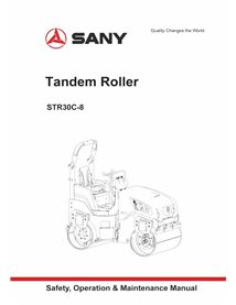 Rodillo tándem Sany STR30C-8 manual de operación y mantenimiento en pdf - Sany manuales - SANY-STR30C-OM-EN