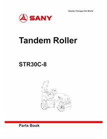 Rodillo tándem Sany STR30C-8 catálogo de piezas pdf - Sany manuales - SANY-STR30C-PC