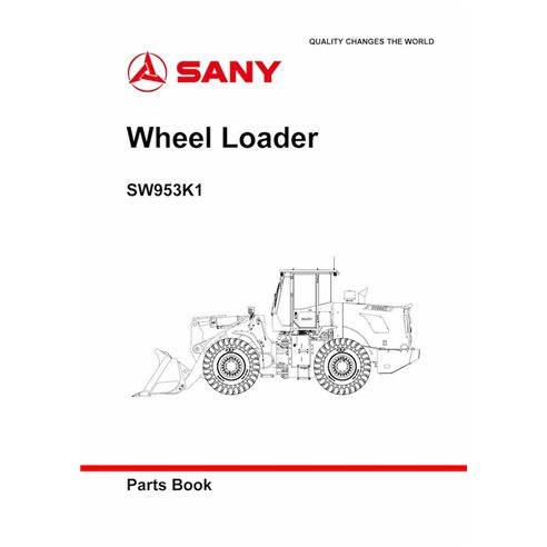Catálogo de peças em pdf da carregadeira de rodas Sany SW953K1 - Sany manuais - SANY-SW953K1-PC