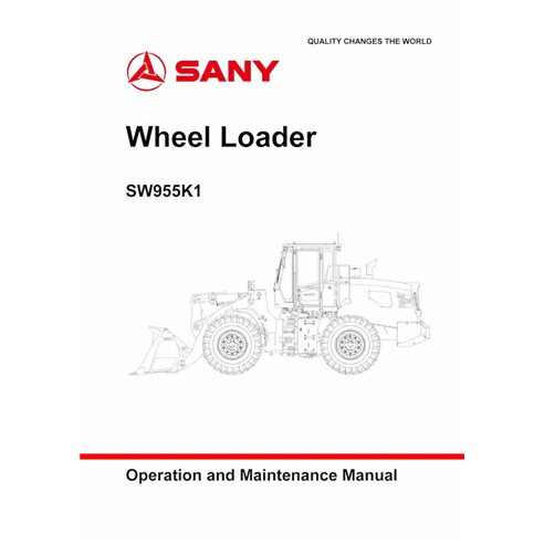 Sany SW955K1 wheel loader pdf operation and maintenance manual  - SANY manuals - SANY-SW955K1-OM-EN