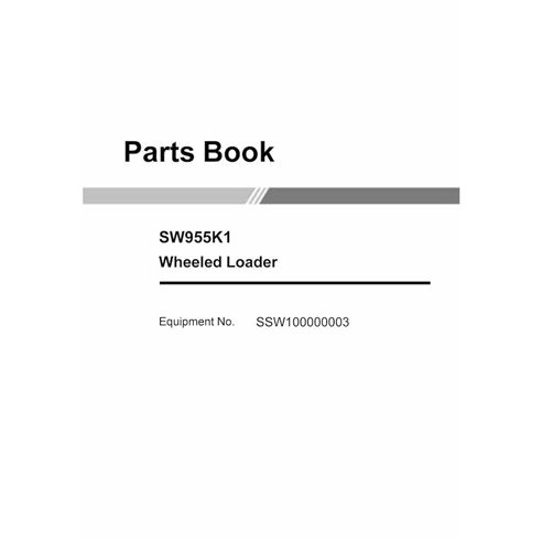 Cargadora de ruedas Sany SW955K1 catálogo de piezas pdf CN - Sany manuales - SANY-SW955K1-PC