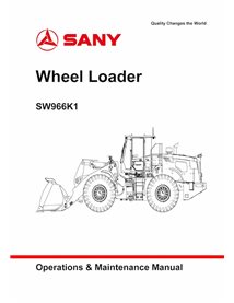 Manual de operación y mantenimiento pdf del cargador de ruedas Sany SW966K1 - Sany manuales - SANY-SW966-OM-EN