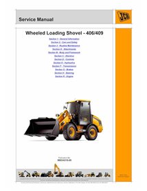 JCB 406, 409 cargadora de ruedas pdf manual de servicio - JCB manuales - JCB-9803-4310-5-SM-EN