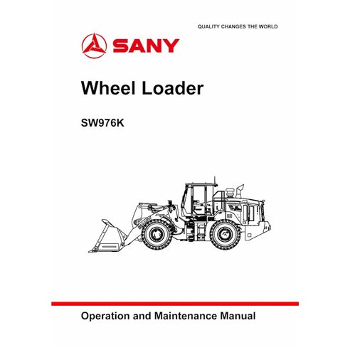 SANY-SW978K-OM Manuel d'utilisation et d'entretien pdf de la chargeuse sur pneus Sany SW976K