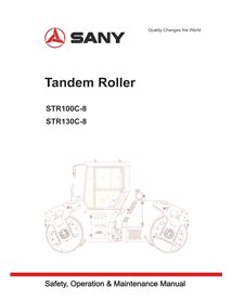 SANY-STR100-130C-OM Sany STR100C-8, STR130C-8 rouleau tandem pdf manuel d'utilisation et d'entretien