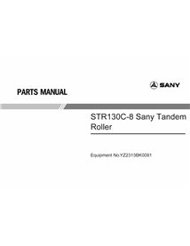 Rodillo tándem Sany STR130C-8 catálogo de piezas pdf - Sany manuales - SANY-STR130C-PC